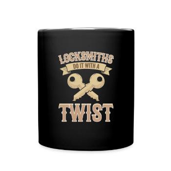 Schlüsseldienste Machen Es Mit Einem Twist. - Tasse einfarbig - Schwarz - Vorne