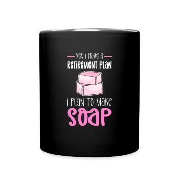 Fabricant de savon à la retraite. Fabricants de savon - Mug uni - noir - Devant