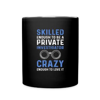 Détective privé. Espion secret. Détective privé - Mug uni - noir - Devant