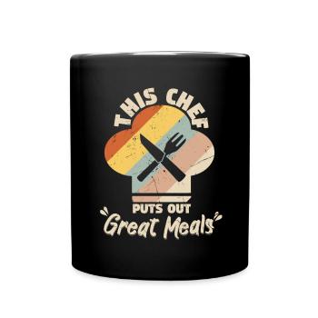 This Chef Puts Out Great Meals - Full Colour Mug - black - Front
