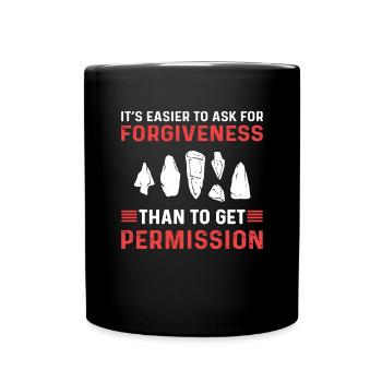 Collecting artifacts. Arrowhead fighter. - Full Colour Mug - black - Front