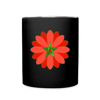 Marokko - Tasse einfarbig - Schwarz - Vorne