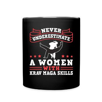 Krav Maga Apparel Israeli Self - Tasse einfarbig - Schwarz - Vorne