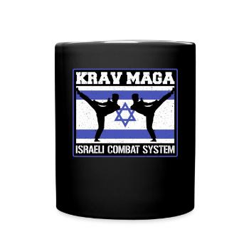 Krav Maga Apparel Israeli Self - Tasse einfarbig - Schwarz - Vorne