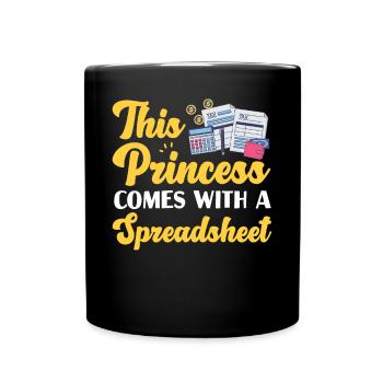 Accountant Bookkeeper Accounting - Full Colour Mug - black - Front