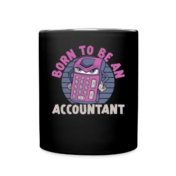 Accountant Bookkeeper Accounting - Full Colour Mug - black - Front