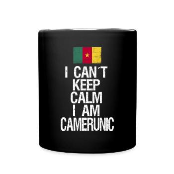 Je n’arrive pas à garder mon calme Je suis camerounais - Mug uni - noir - Devant