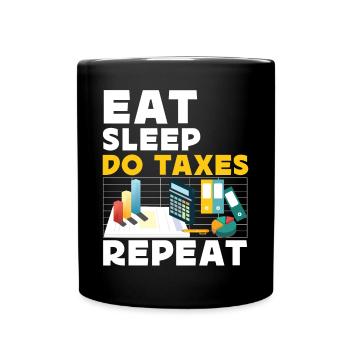 Accountant Bookkeeper Accounting - Tasse einfarbig - Schwarz - Vorne