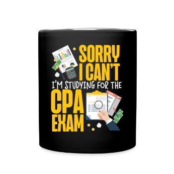 Accountant Bookkeeper Accounting - Full Colour Mug - black - Front