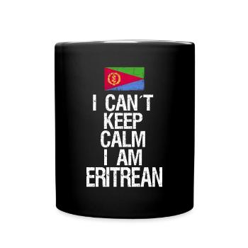 I can not Keep Calm I am Eritreer - Tasse einfarbig - Schwarz - Vorne