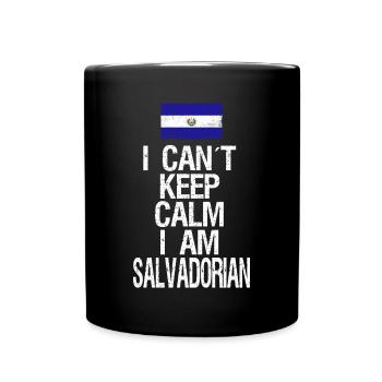Je ne peux pas garder mon calme Je suis salvadorien - Mug uni - noir - Devant