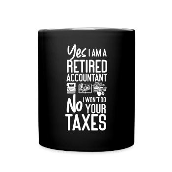 Comptable Comptable Comptable - Mug uni - noir - Devant