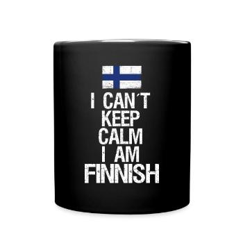 I can not Keep Calm I am Finne - Full Colour Mug - black - Front