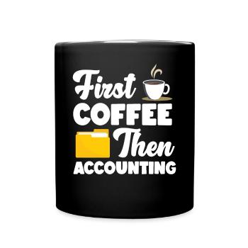 Accountant Bookkeeper Accounting - Full Colour Mug - black - Front