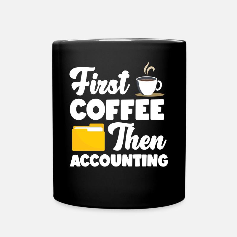 Accountant Bookkeeper Accounting - Full Colour Mug - black