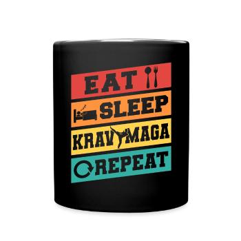 Krav Maga Apparel Israeli Self - Tasse einfarbig - Schwarz - Vorne