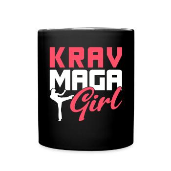 Krav Maga Apparel Israeli Self - Tasse einfarbig - Schwarz - Vorne