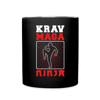 Krav Maga Apparel Israeli Self - Tasse einfarbig - Schwarz - Vorne