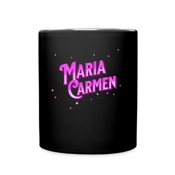 Maria Carmen name personalized - Full Colour Mug - black - Front