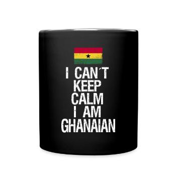 I can not Keep Calm I am Ghanese - Full Colour Mug - black - Front