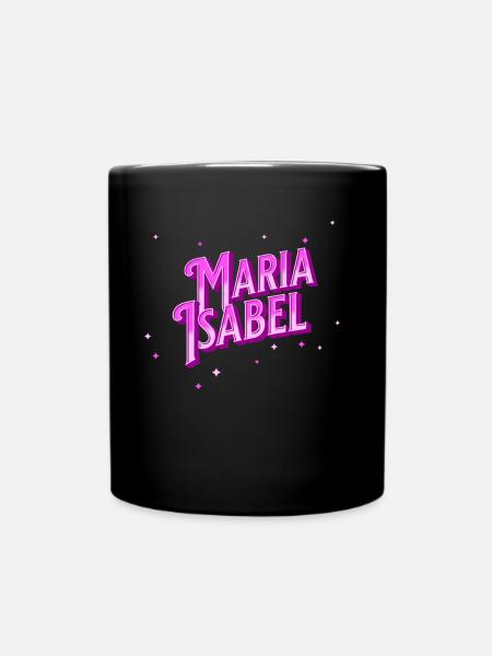 Maria Isabel name personalized - Full Colour Mug - black