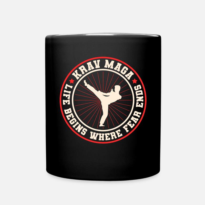Krav Maga Apparel Israélien Self - Mug uni - noir