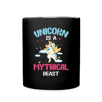 Unicorn mythical creature - Full Colour Mug - black - Front