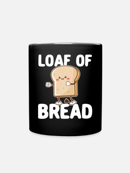 Lustiger Brotbacken-Bäcker - Tasse einfarbig - Schwarz