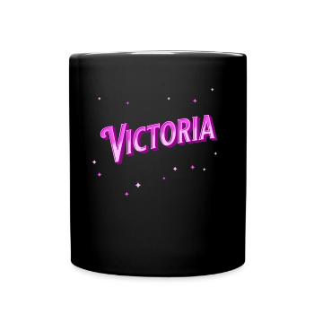 Nom Victoria personnalisé - Mug uni - noir - Devant