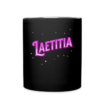 Laetitia nom personnalisé - Mug uni - noir - Devant