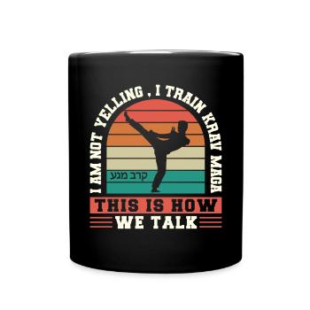 Krav Maga Apparel Israeli Self - Full Colour Mug - black - Front