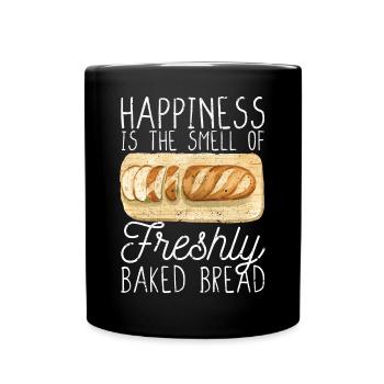 Funny bread baker - Full Colour Mug - black - Front