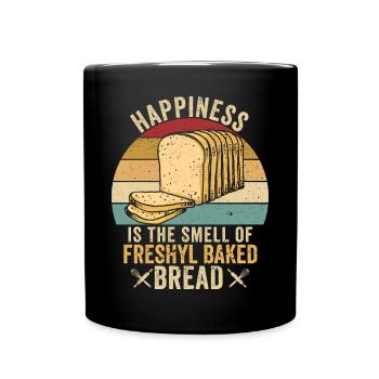Funny bread baker - Full Colour Mug - black - Front