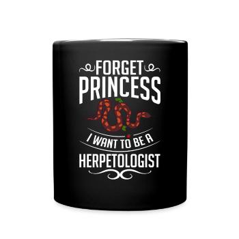 Herpetologie Reptilien Herpetologe Echsen - Tasse einfarbig - Schwarz - Vorne