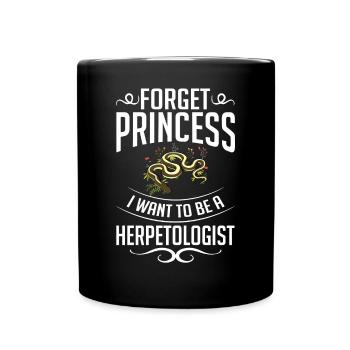 Herpetologie Reptilien Herpetologe Echsen - Tasse einfarbig - Schwarz - Vorne
