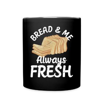 Funny bread baker - Full Colour Mug - black - Front