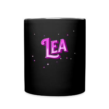 Lea name personalized - Full Colour Mug - black - Front