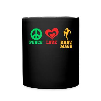 Krav Maga Apparel Israeli Self - Tasse einfarbig - Schwarz - Vorne