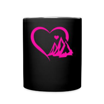 Escalade Randonnée en montagne - Mountain Heart - Mug uni - noir - Devant