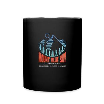 Mount Blue Sky - Tasse einfarbig - Schwarz - Vorne