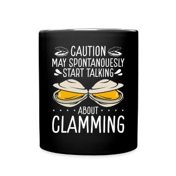 Clam Attention commence à parler de Clamming Digger - Mug uni - noir - Devant