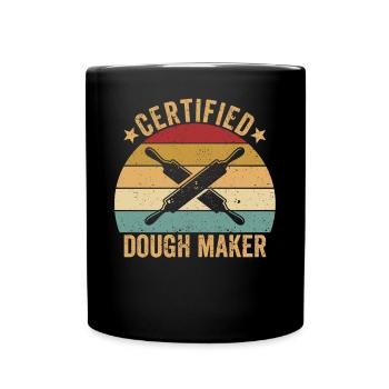 Funny bread baker - Full Colour Mug - black - Front