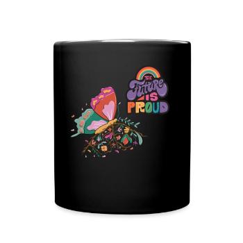 Butterflies Proud Motivational Saying with Cute Bu - Tasse einfarbig - Schwarz - Vorne