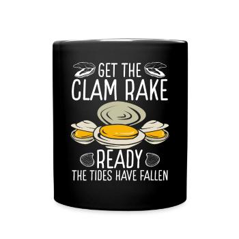 Palourde Préparez le râteau à palourdes Digger Clamming - Mug uni - noir - Devant