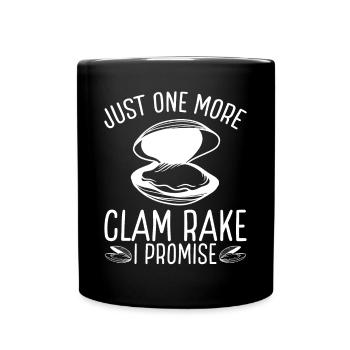 Clam Juste un râteau de plus que je promets Digger - Mug uni - noir - Devant