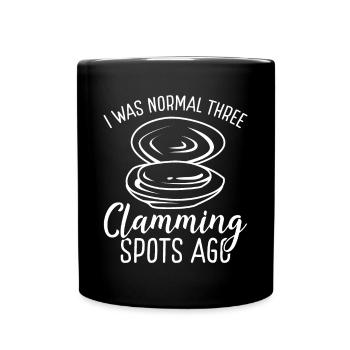 Clam normal il y a trois Clamming Spots Pelleter - Mug uni - noir - Devant
