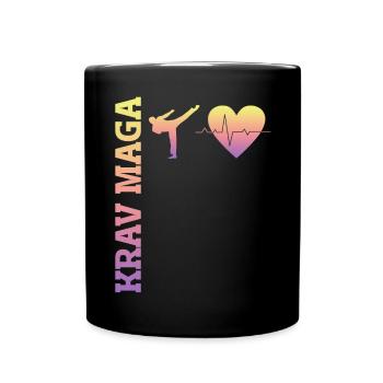 Krav Maga Apparel Israeli Self - Tasse einfarbig - Schwarz - Vorne