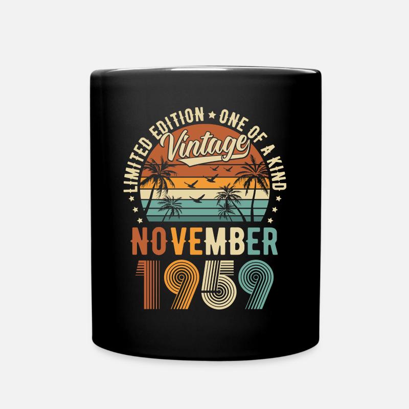 Édition limitée Novembre 1959 Cadeau d’anniversaire - Mug uni - noir