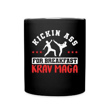Krav Maga Apparel Israélien Self - Mug uni - noir - Devant