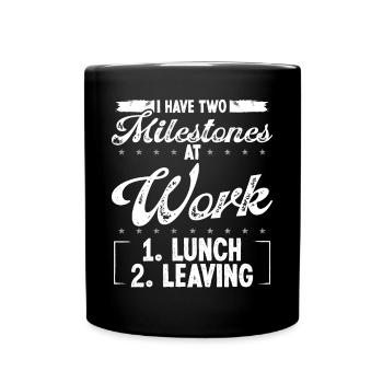 Funny Humor for Men Co Worker Job Sarcasm for Work - Tasse einfarbig - Schwarz - Vorne